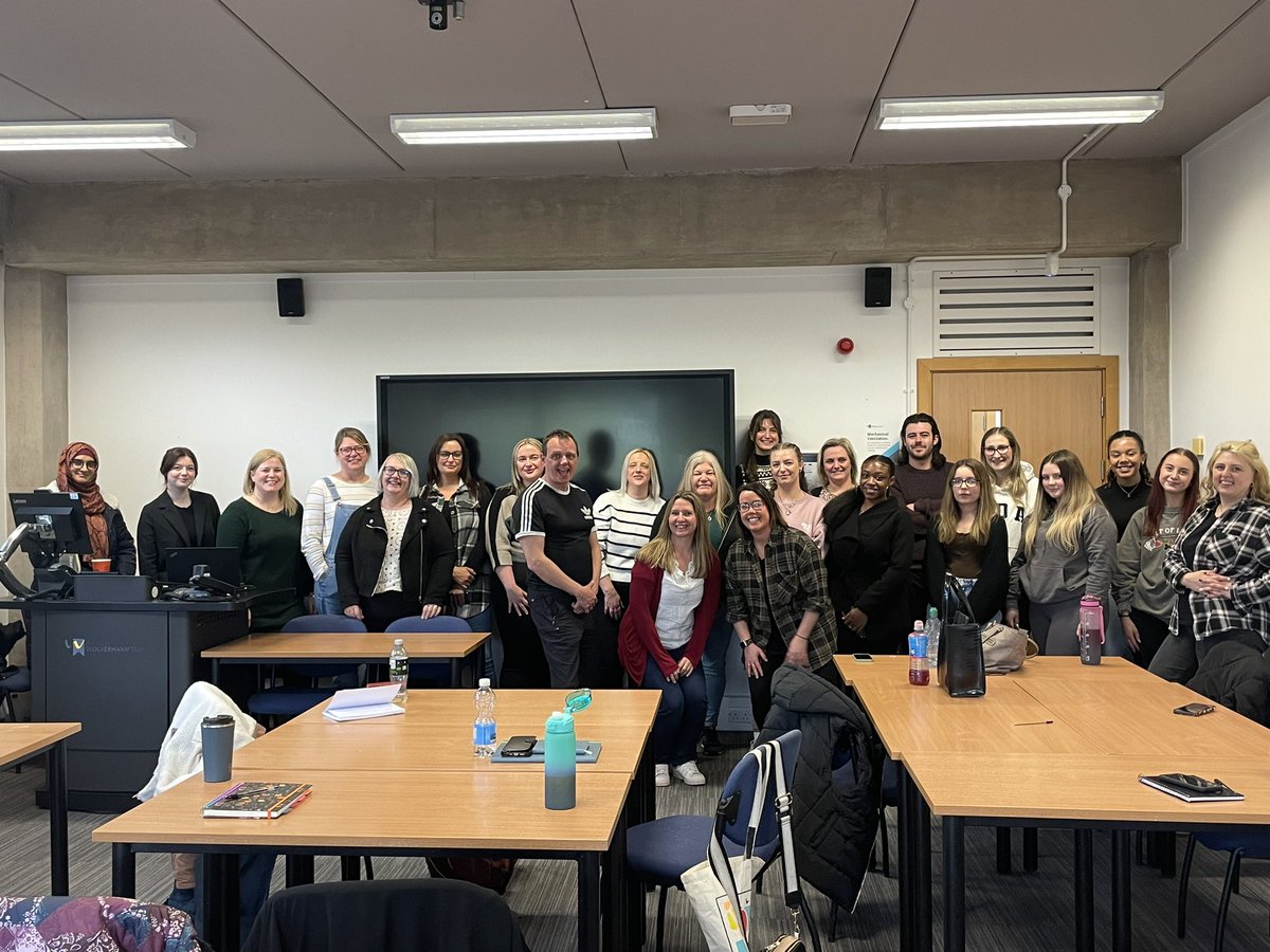 Our new cohort of OT apprentices.. first day of induction week today! 28 apprentices (not all in photo!) ready to start their journey to becoming an occupational therapist! So excited to join them on this journey! #cohort2024 💚 <a href="/UoWFEHW/">UoWFEHW</a>
