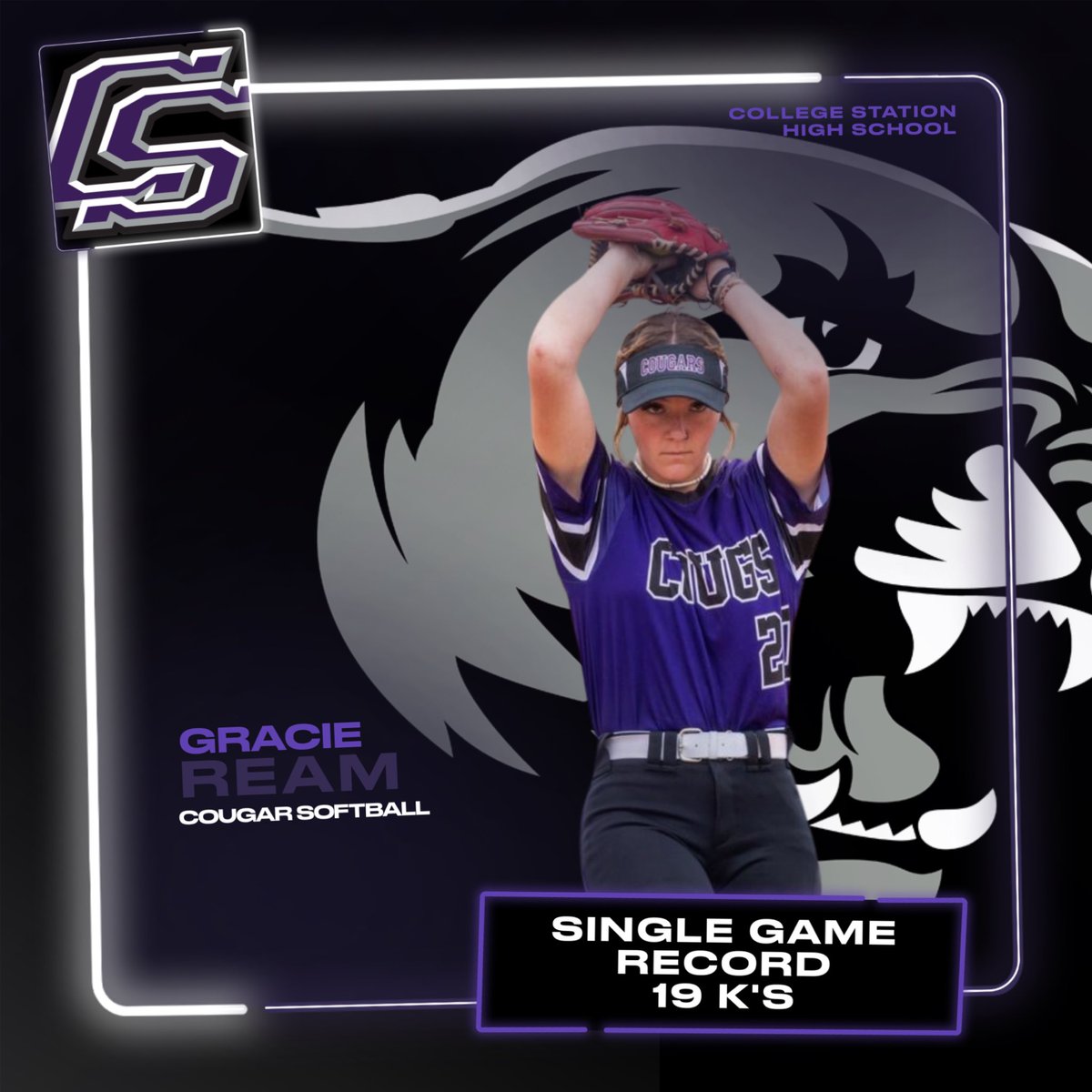 And another record in the ⭕️ falls to <a href="/Gracieream47/">Gracie Ream</a> ! #Cougs #Tough