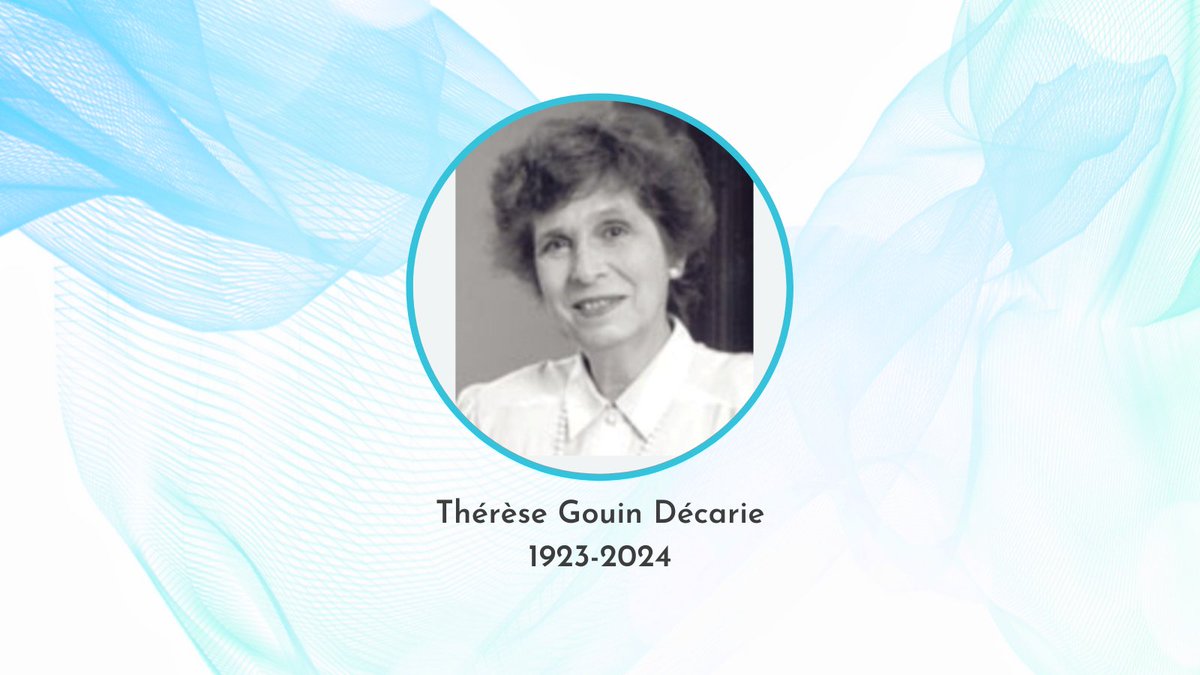 #ICIS is deeply saddened to announce the passing of Thérèse Gouin Décarie. Prof. Décarie was internationally known for her research on infant development and has been a leader in the establishment of the field of developmental psychology in Canada. infantstudies.org/in-memoriam-th…