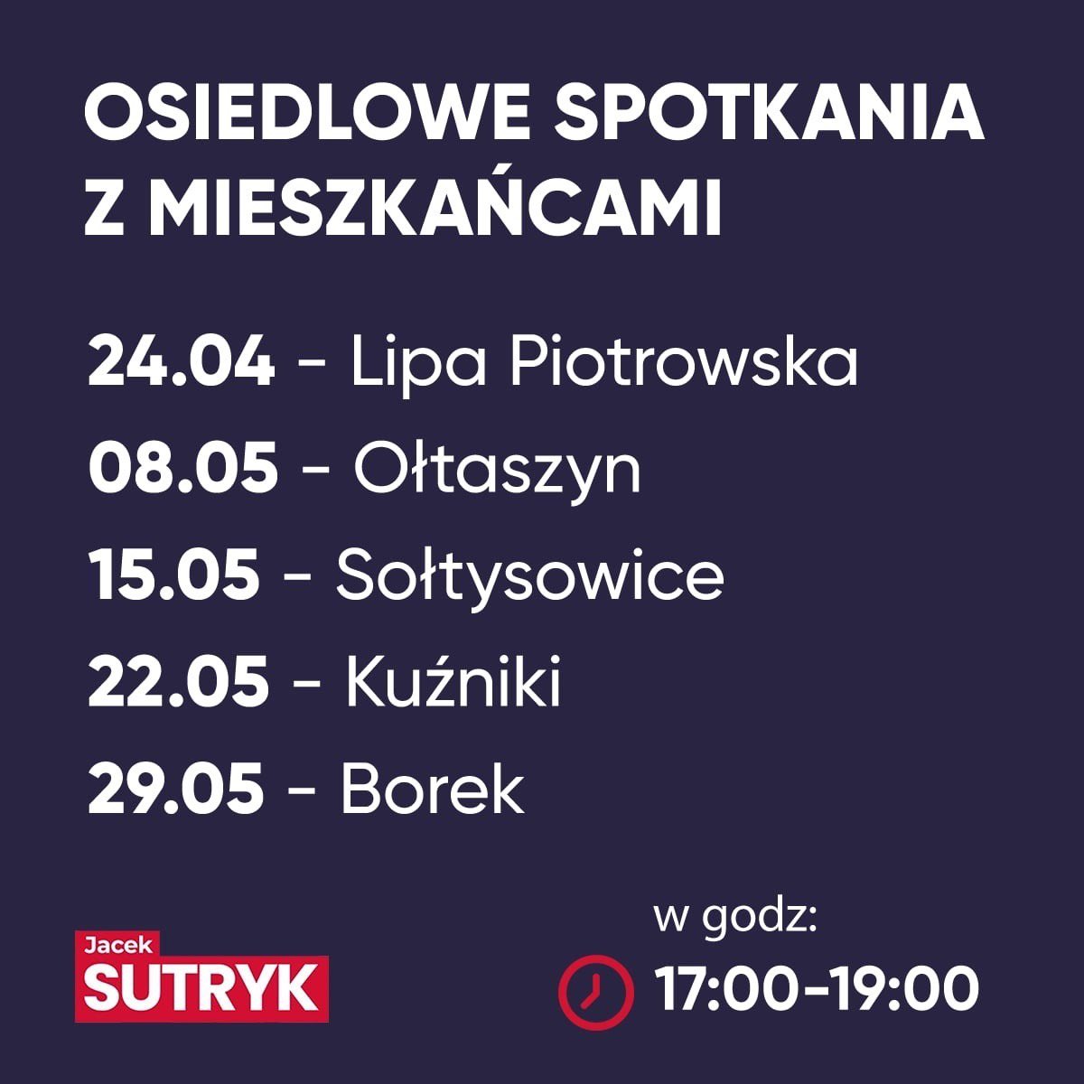 Moi drodzy, kampania wyborcza za nami. Jeszcze raz dziękuję za 115 350 głosów ❤️ Teraz możnemy powrócić do najważniejszego: spraw Wrocławia - Waszych spraw. 👉 Deklarowałem, że spotkania na wrocławskich osiedlach staną się naszą nową tradycją - przypominam: widzimy się w każdą…