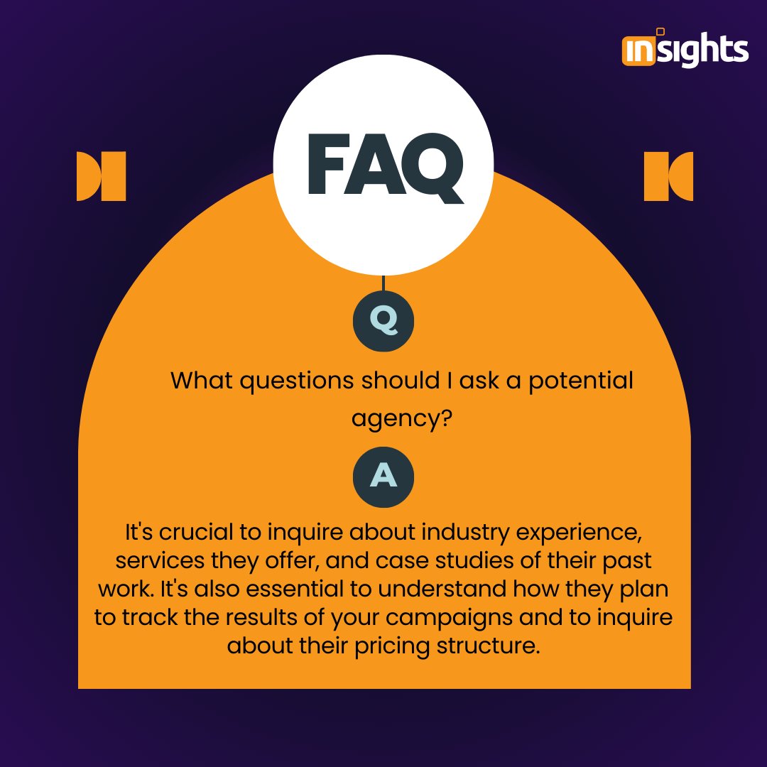 When vetting a potential agency, here are some must-ask questions.
#Insights #digitalmarketing #digitalmedia #socialmediamarketing #marketing #onlinemarketing #socialmedia #seo #content #hashtags #keywords #webdevelopment #graphicdesigning #digitalmarketer #engagement #reach