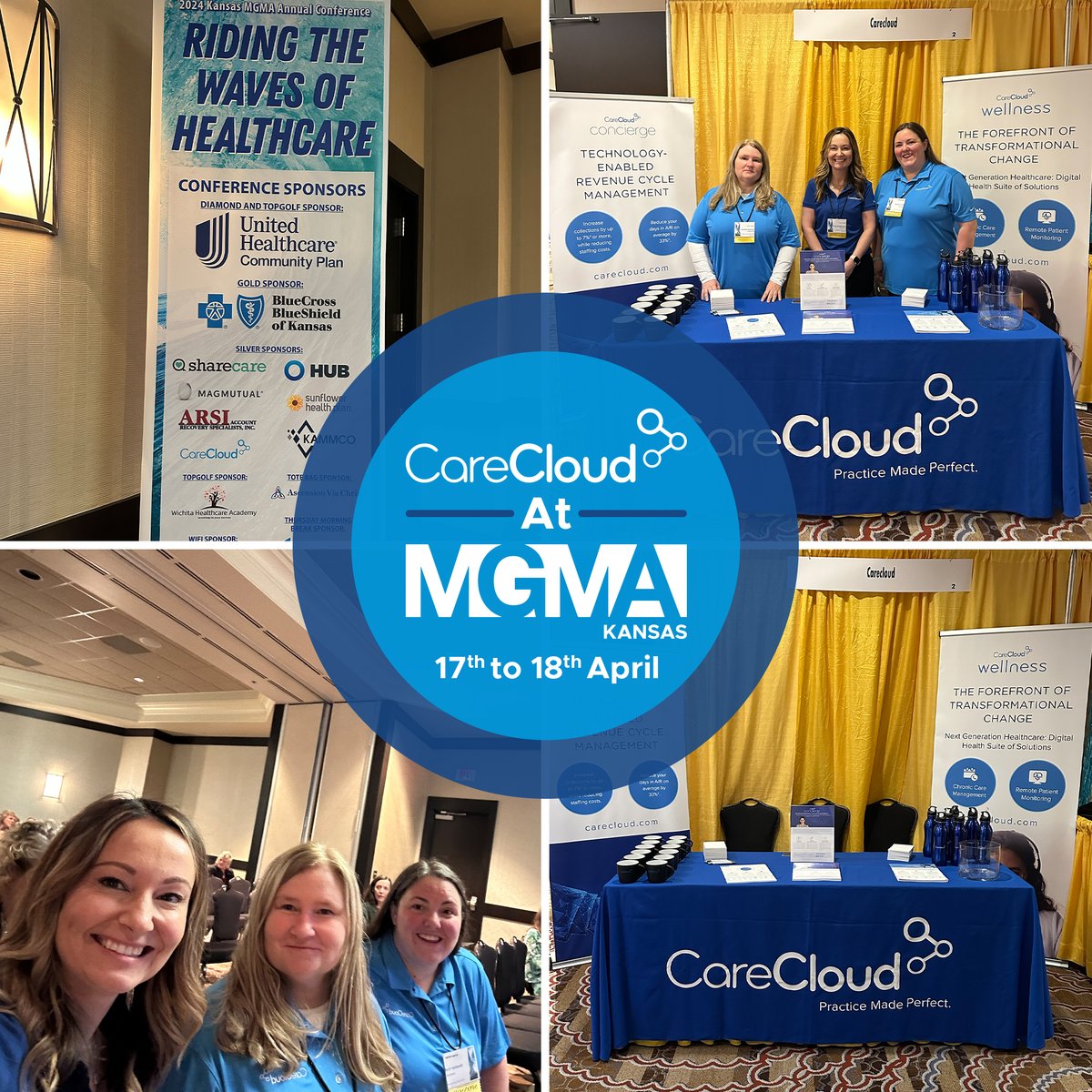 We’re thrilled to have showcased our innovative RCM solutions at #KMGMA in Kanas City. From streamlining billing processes with CareCloud Concierge to enhancing clinical documentation with CirrusAI notes, we’re dedicated to transforming healthcare. Massive thanks to everyone!