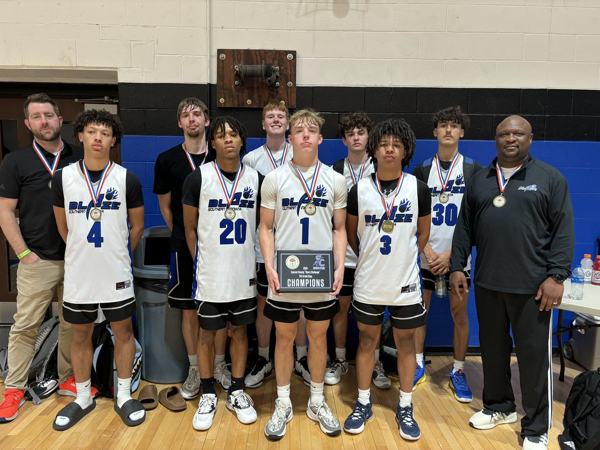 CONGRATULATIONS to the Spencer Co. Bears Challenge 11th Grade Boys division champions Southern Indiana Blaze 🏆