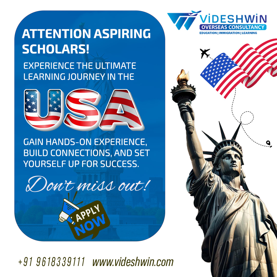Attention aspiring scholars! 🎓 Embark on the ultimate learning journey in the USA. Gain hands-on experience, build invaluable connections, and set yourself up for success. Don't miss out on this life-changing opportunity!

#studyinusa #educationabroad #aspiringscholars #learning