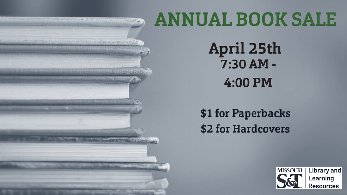 ARE YOU READY?!?! It's time for the book sale. #sandtlibrary #booksale