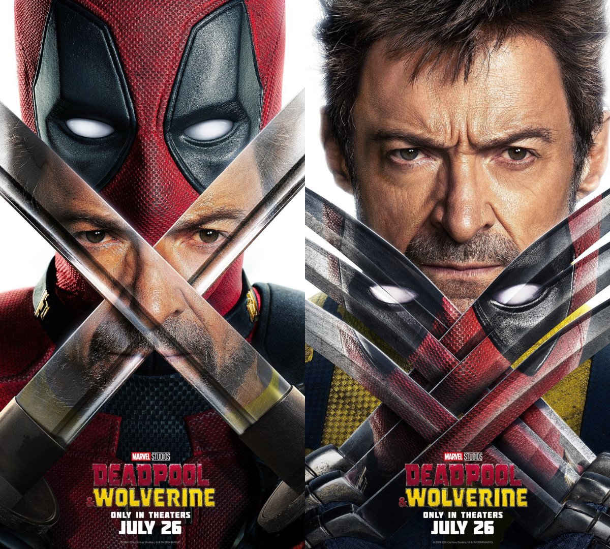 New posters for Deadpool and Wolverine.