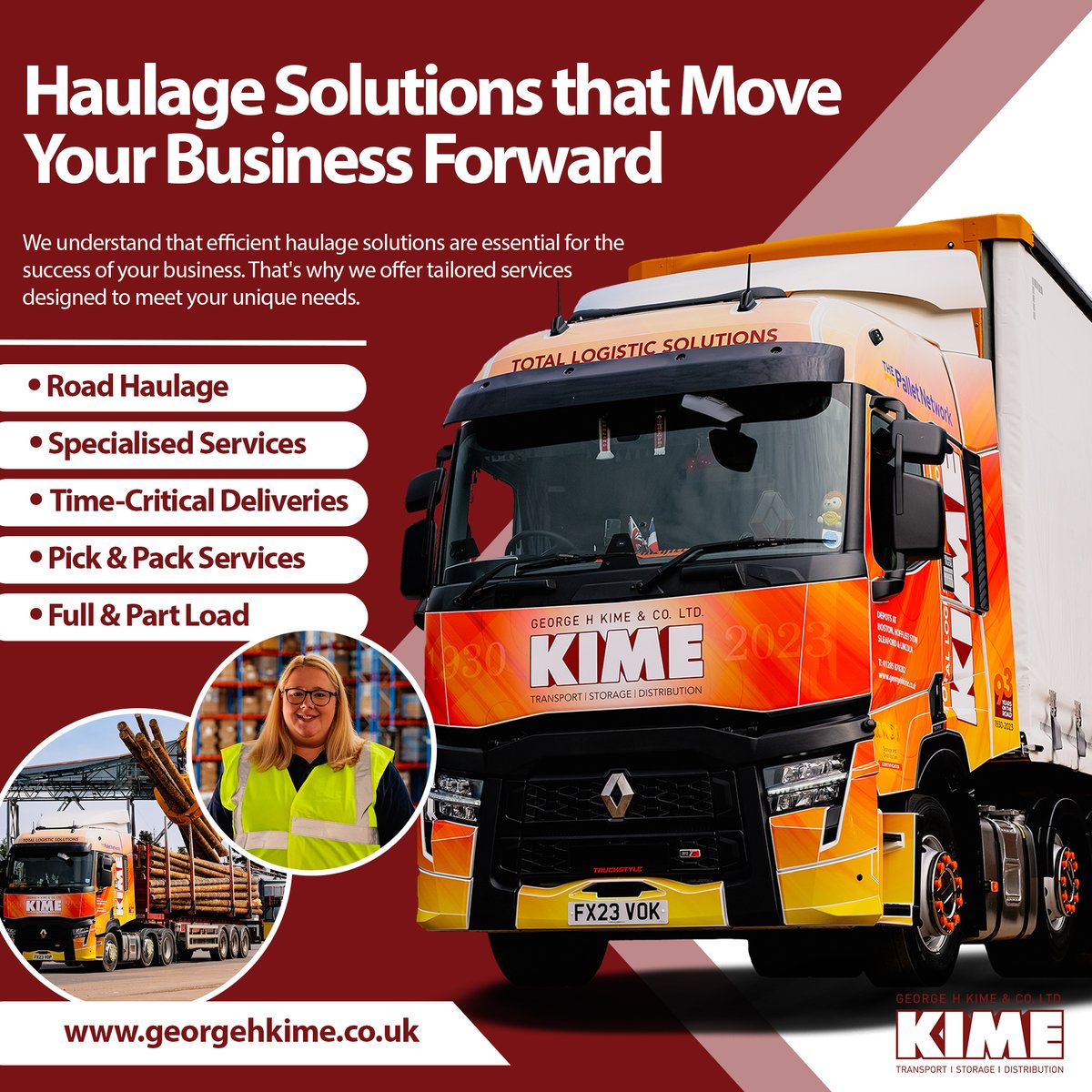 Contact us today:
T: 01205 870282
E: info@kimes.co.uk
W: georgehkime.co.uk