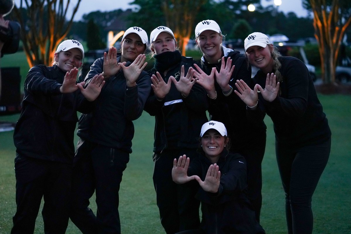 Good morning from 👐inston-Salem! Glad to be home and hope everyone comes out to our NCAA Regional May 6-8 at Bermuda Run 🏆 #GoDeacs 🎩⛳️