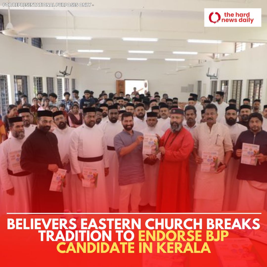 🚨 For the first time, Believers Eastern Church in Kerala publicly supports a BJP candidate, Anil Antony, in Pathanamthitta. 

The endorsement came during a meeting in Thiruvalla attended by over 100 priests, influencing around 10,000 families in the area. 

#KeralaElections #BJP