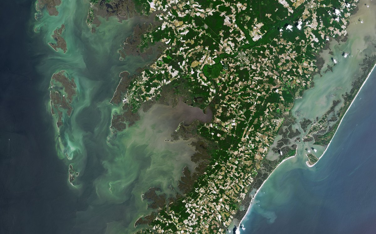 We heard we’re sharing selfies with our favorite body of water for #EarthDay! Here’s an image of a section of the Delmarva Peninsula surrounded by the Atlantic Ocean and Chesapeake Bay, where Wallops is located, taken by #Landsat 8. Join us and share your #GlobalSelfie!