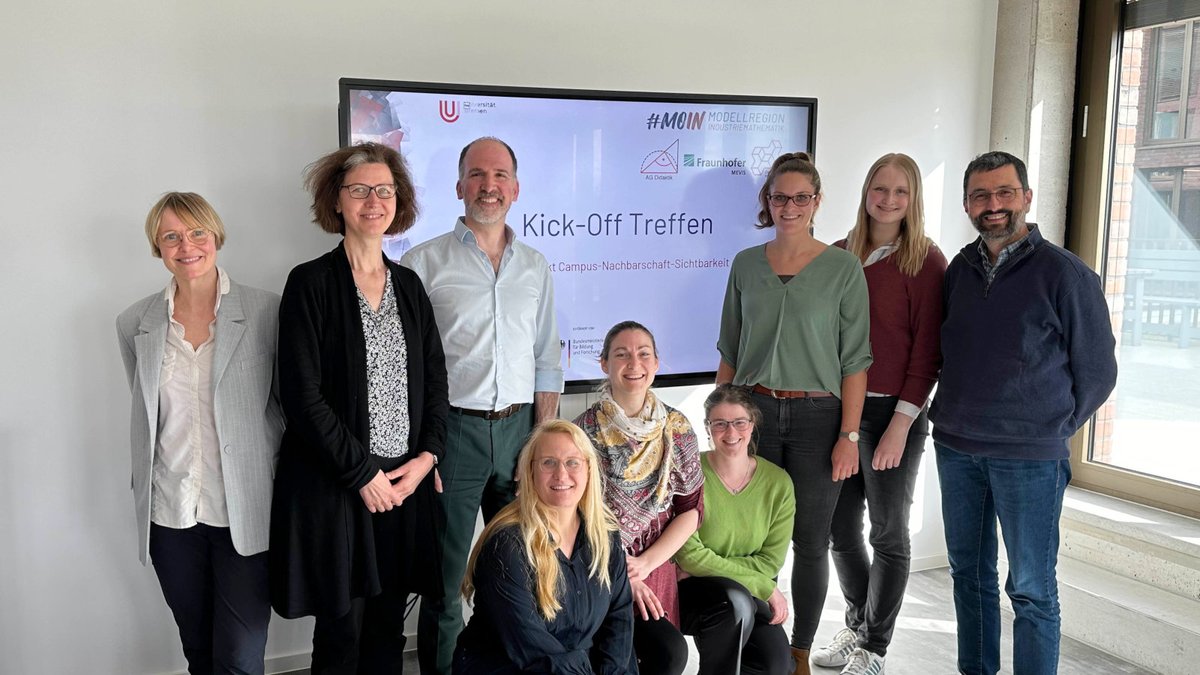 #Industriemathematik für intelligente Systeme und die Welt von morgen – Kick-off des Projektes #MOIN Campus–Nachbarschaft–Sichtbarkeit: s.fhg.de/hau5 
#Wissenstransfer #ScienceEngagement #MatheFürAlle #MATHDAYS #Bremen