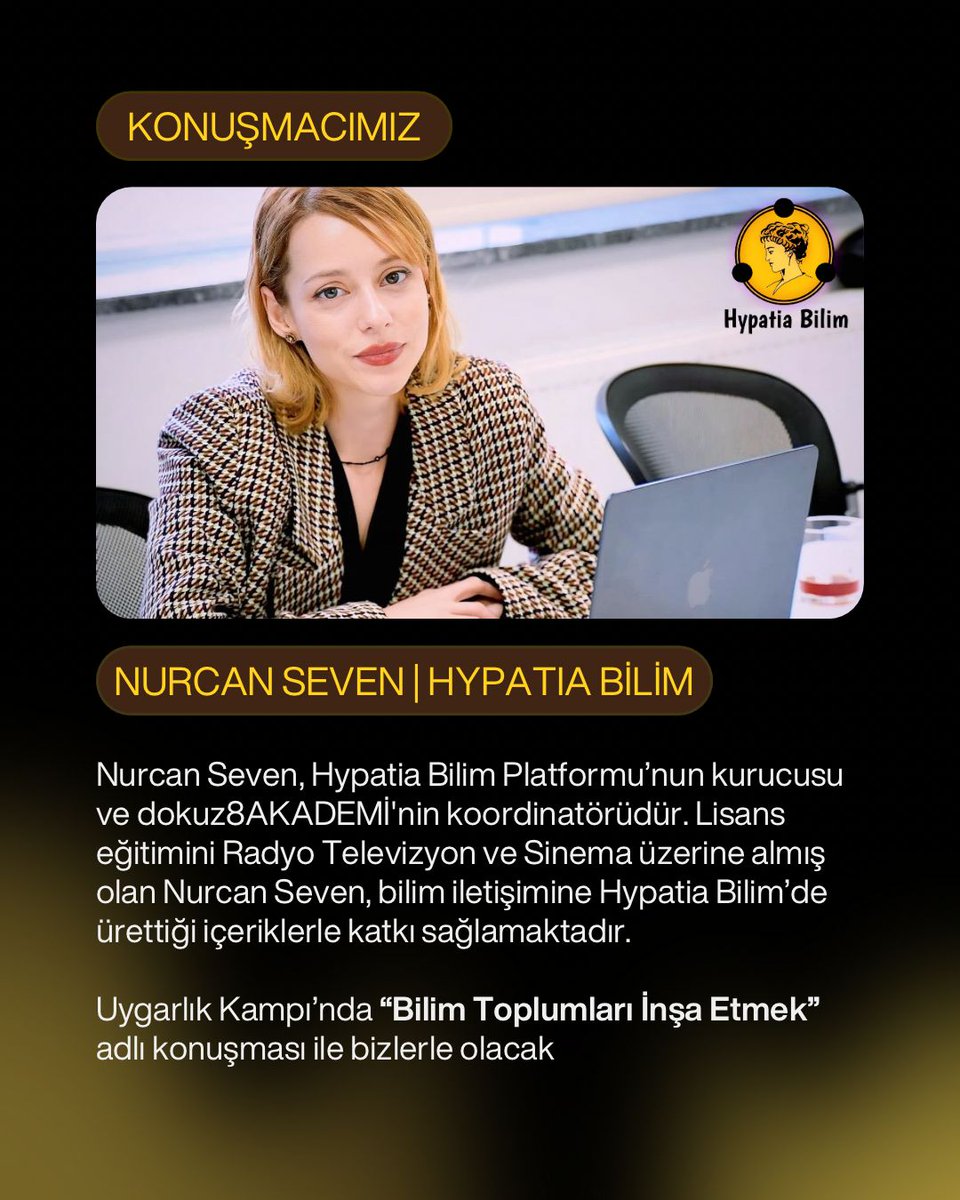 🟡 Uygarlık Kampı 'İnsanlığın İkinci Yuvasını Sen Tasarla' mottosuyla yola çıkan @circleup21 'ın bu keyifli etkinliğinde, biz de 27 Nisan Cumartesi günü 'Bilim Toplumları İnşa Etmek' başlığında kolektif bir fikir alışverişi gerçekleştireceğiz. 🤗 Davetleri için teşekkür ederiz.