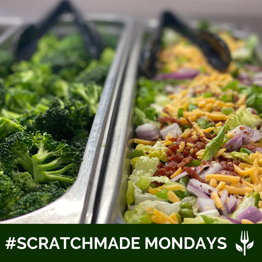 Today our #HarvestOfTheMonth Layered Lettuce Salad is on the menu at Middle and High Schools! Be sure to try this delicious and savory salad special! #ScratchMadeMondays #SchoolLunch #PWCSLunch #NoKidHungry