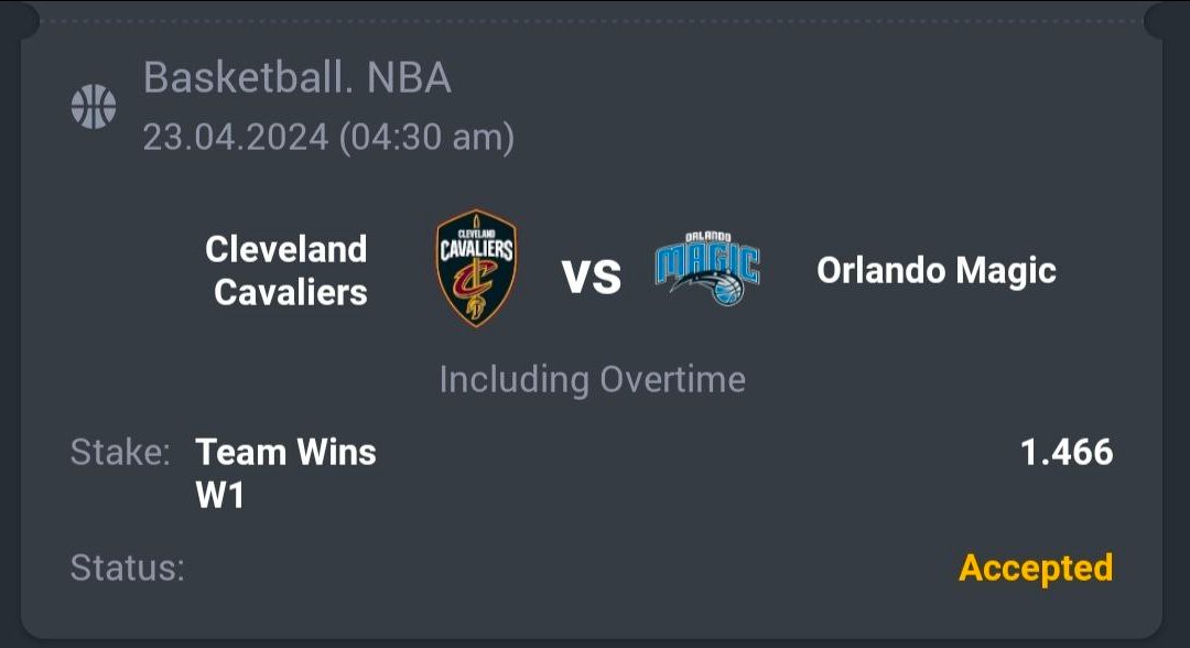 Basketball - NBA

🏀 Cleveland Cavaliers ML
🔖 1.46
💵 21 Units

#GamblingTwitter #SportsBetting #TeamParieur #SportsBet #Betting #FreePicks #A3RBET #SportsBettor

#NBA #NBATwitter #NBA75 #NBAPicks #NBABets #NBA24 #LetEmKnow #OrlandoMagic #Orlando #Magic

Like + RT