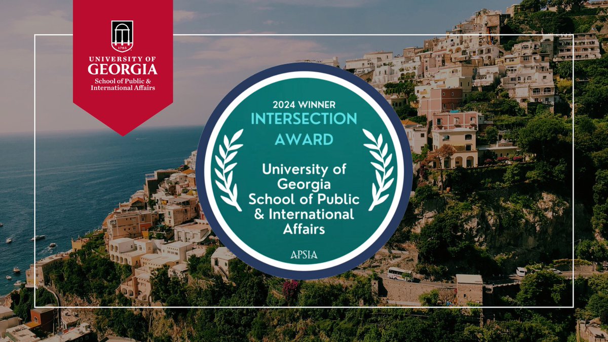Congratulations to @UGA_GLOBIS on receiving the Association of Professional Schools of International Affairs' 2024 Intersection Award for Linking Theory & Practice! @apsiainfo