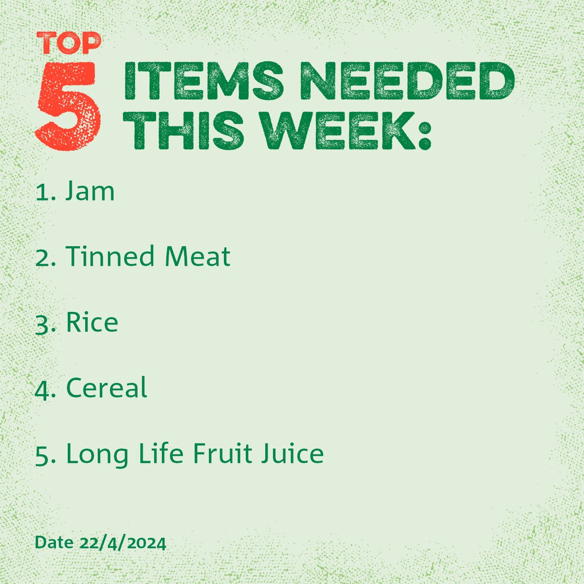 If you are able to donate to Salford Foodbank this week, here are the items we are short of. Donations can be dropped to our warehouse (4 Kansas Avenue, M50 2GL) or taken to a collection point that you can find at foodgiftbox.co.uk All donations are greatly appreciated!