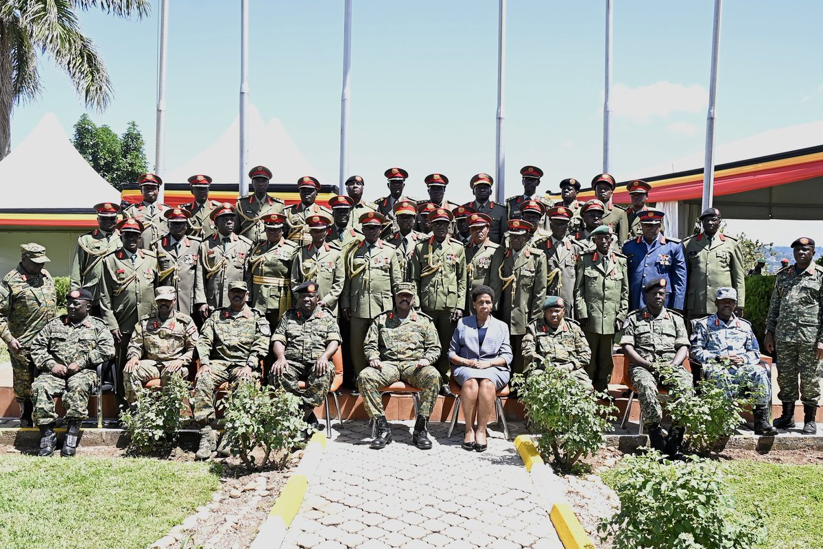 UPDF CDF, Gen. Muhoozi @mkainerugaba to the retiring senior UPDF officers: Military duty is lifelong calling. You must already know that for some professions like ours, one never really retires. Being a soldier is not a job like other jobs, it is a vocation #ChimpReportsNews