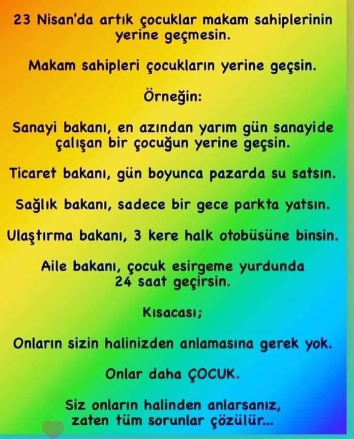 Çocuklar diyor ki…