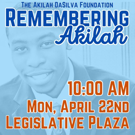 Today marks 6 years since Akilah, DeEbony, Joe, and Taurean were senselessly murdered in the Waffle House mass shooting. Join us this morning as we remember Akilah and honor his legacy. We hope to see you there.🩵 #ForeverAkilah