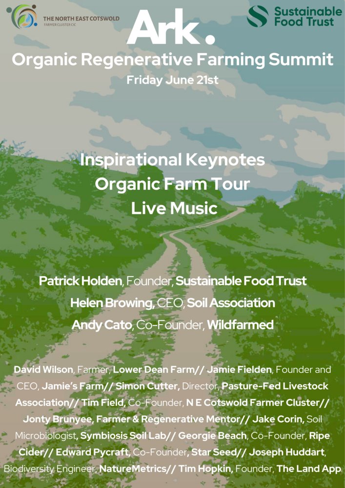 The Organic Regenerative Farming Summit here in the Cotswolds is shaping up and looking good. Honoured to be helping out and speaking. Check it out and see you there? arkce.com/organic-farmin… Discounts available for Emergent Generation members.