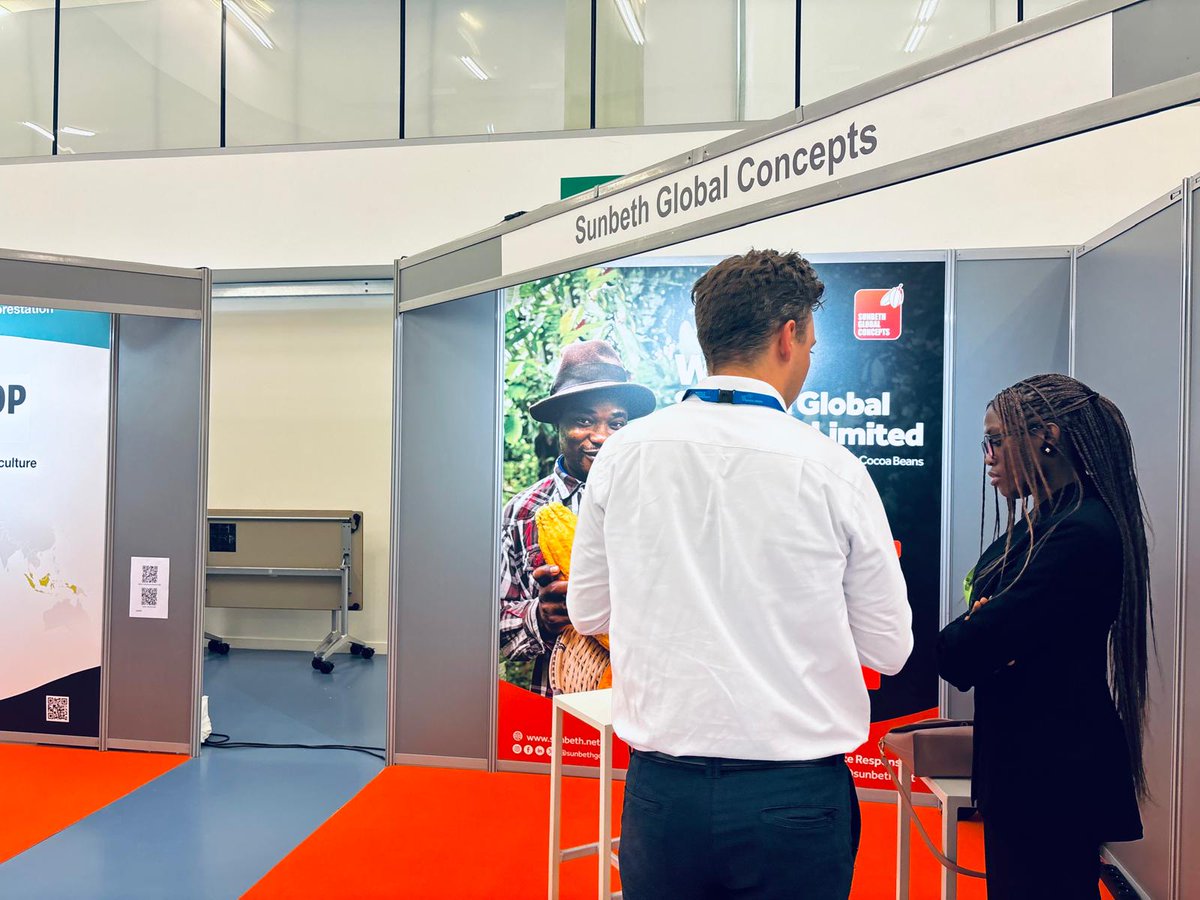 cocoa value chain. Don't miss out on the opportunity to connect with us. See you around! cc: @worldcocoaconf #sunbethglobalconcept #SGCL #worldcocoaconference2024 #wcc2024 #globalcocoa #cocoabrussels2024 #sunbethcocoa #sustainablecocoa #Traceablecocoa
4/4