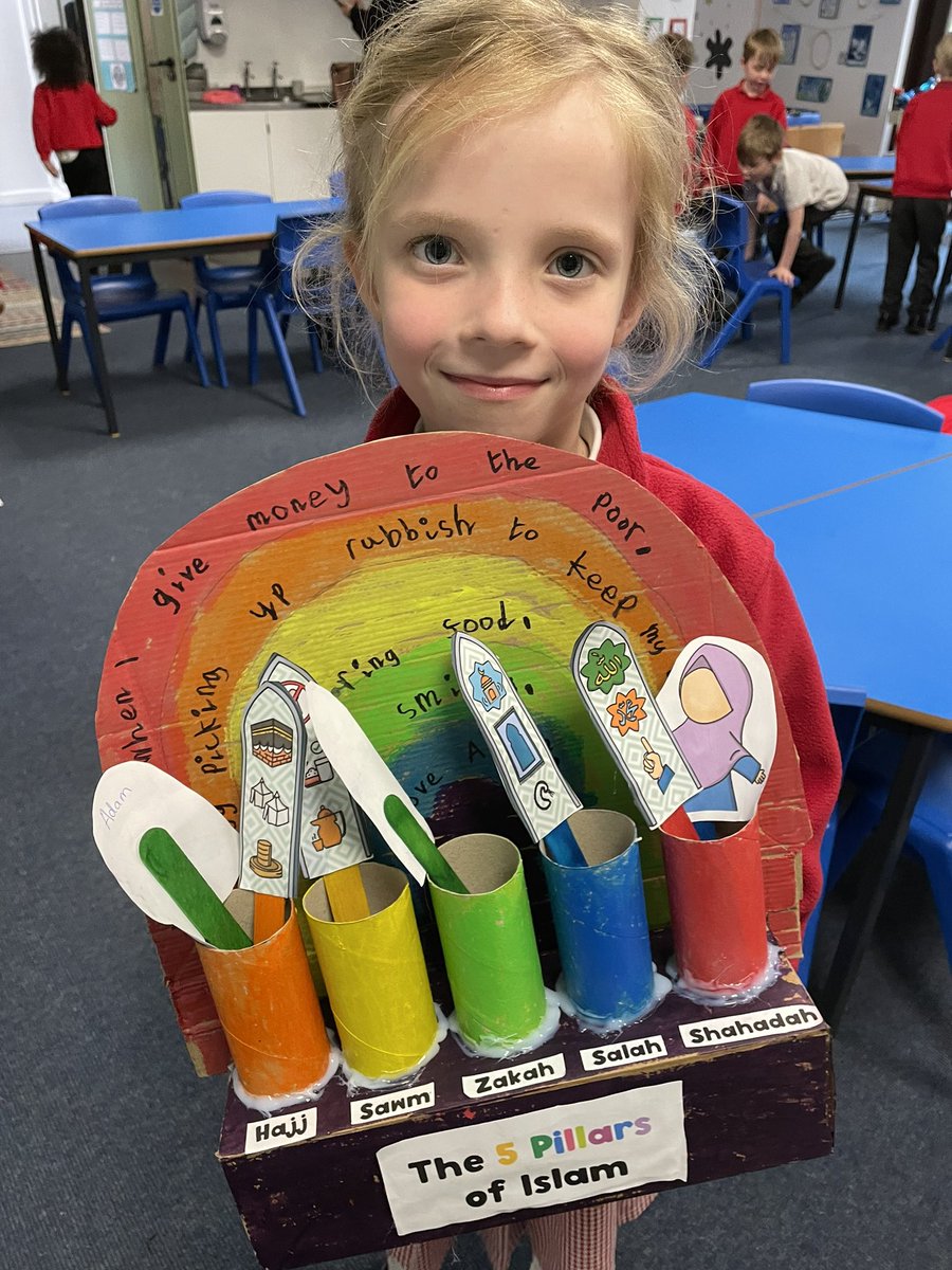 We loved using Grace’s optional homework during our RE lesson today to help us remember the 5 Pillars of Islam. Thanks Grace and Mummy!
#letyourlightshine