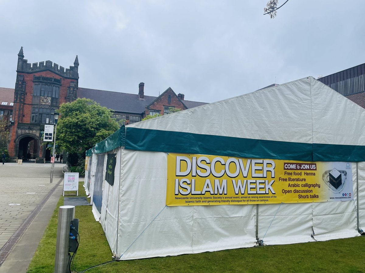 @nclisoc are hosting a Discover Islam Week event on campus from 10am-5pm daily until Friday. The event has the theme ‘Embracing Diversity’ and includes daily talks, insightful resources, and free food and drinks. #discoverislamweek