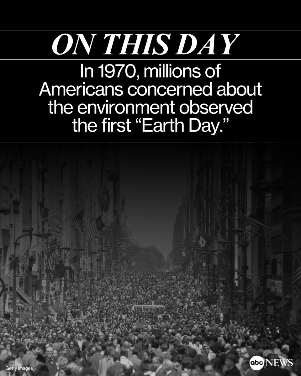 ON THIS DAY: In 1970, millions of Americans concerned about the environment observed the first “Earth Day.” trib.al/SDRluwG