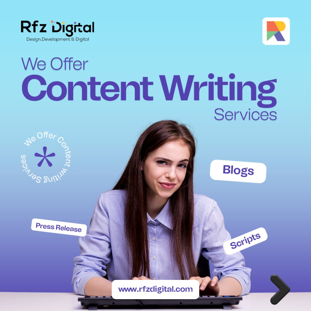 Looking for a reliable content writing partner? RFZ Digital offers a team of experienced writers specializing in various content formats. We'll help you tell your brand story authentically.

rfzdigital.com

#ContentWriting #ContentCreation #ContentMarketing #RfzDigital