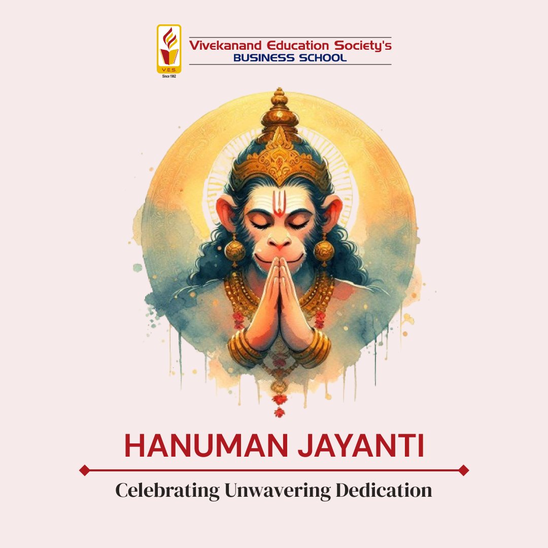 Celebrating Hanuman Jayanti! May his values of strength & dedication inspire future business leaders.
.
.
.
#hanumanjayanti #lordhanuman #VBS #PGDM #bschool #strengthinsucess #businesssuccess #dedication #businessleaders