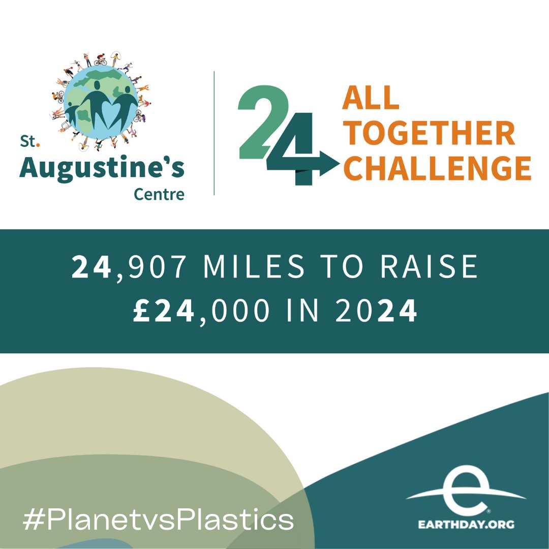 🌍 Happy #EarthDay. Our commitment to protecting our planet shines in our All Together 24 Challenge. Together, we're covering the Earth's 24,907-mile circumference, raising £24,000 in 2024! Follow the instructions on our website on how to join and donate staugustinescentrehalifax.org.uk/i-can-help/all…