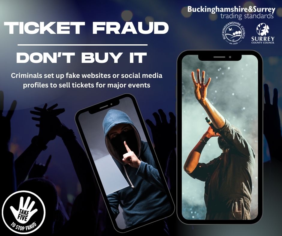 🎤You’ve waited months to see your favourite band play, however, it’s not until your ticket doesn’t arrive just before the big day that you realise something is up. 🚫Only buy from trusted websites and not social media. #TicketFraud #ScamAware