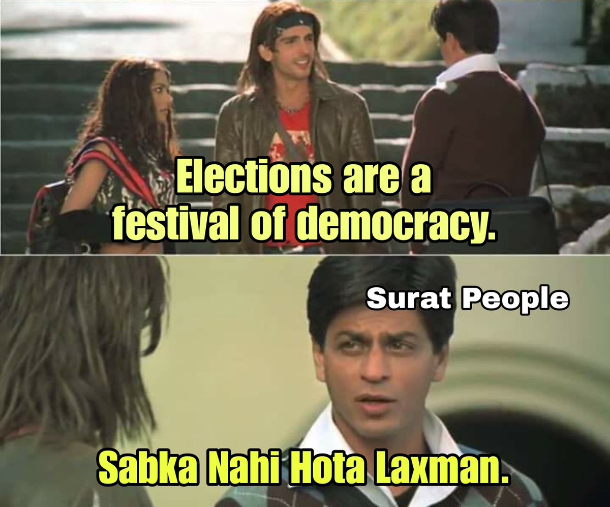 Voters of Surat Right Now 😒

#ElectionCommission #ShameOnECI #DarpokSaheb