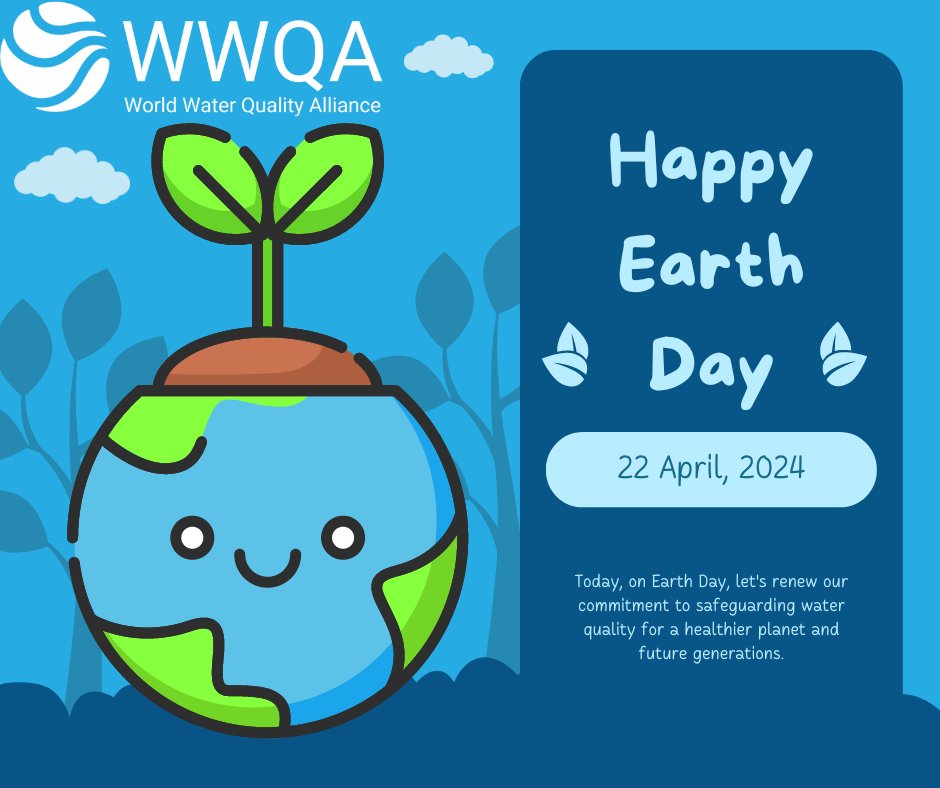 Happy #EarthDay2024 from the World Water Quality Alliance! Let's unite to tackle the threat of plastics to our planet's water systems. Together, we can make a difference. 🌍 #EarthDay #PlanetVsPlastics #wwqa
