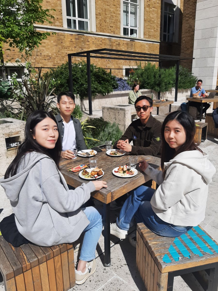 The Social event held on the upper Terrace on 18th April (tapas and a fork buffet) was attended by around 40 students, who enjoyed both the food and weather.