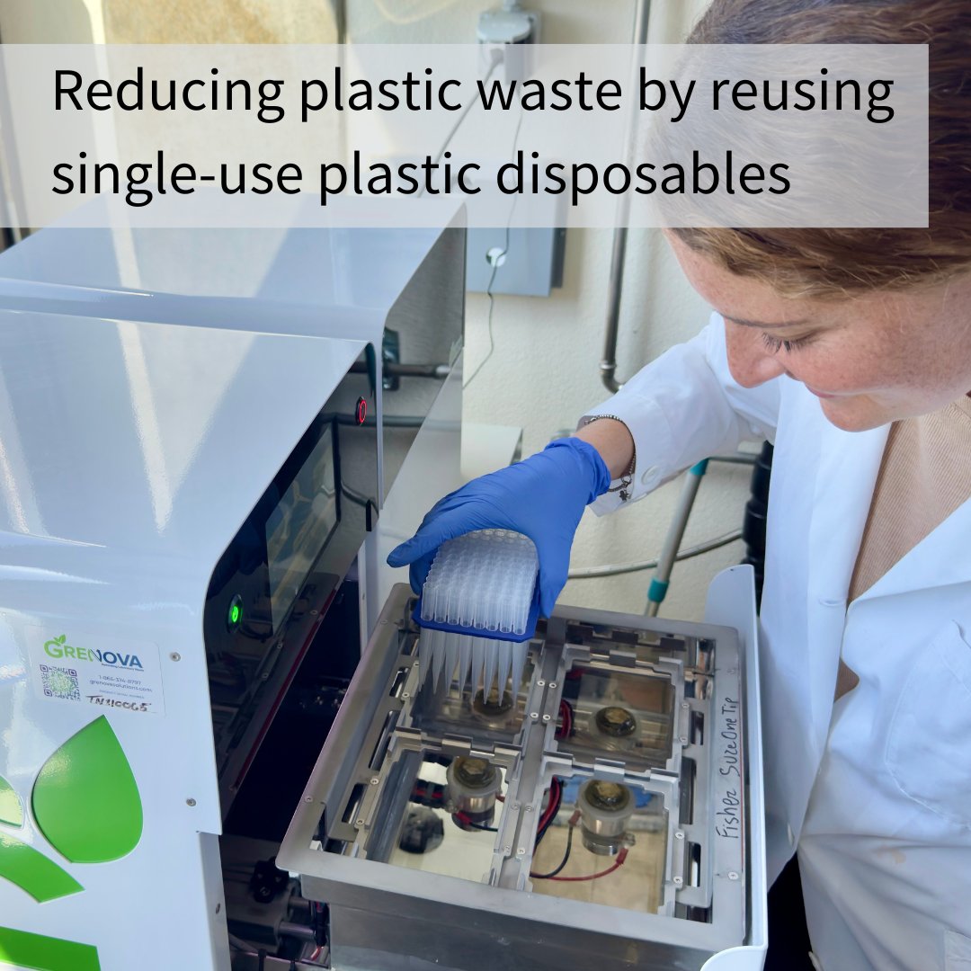 🌎 Happy #EarthDay! The project 'TipWash' is exploring ways to reduce plastic waste in UZH labs: A novel washing device allows reusing pipette tips up to 20x instead of disposing them after a single use. Learn more about sustainability initiatives at UZH: sustainability.uzh.ch/de/forschung-l…