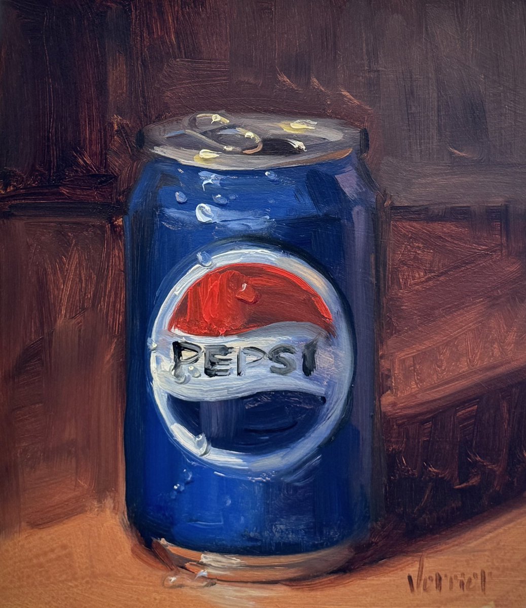 My oil painting of Pepsi