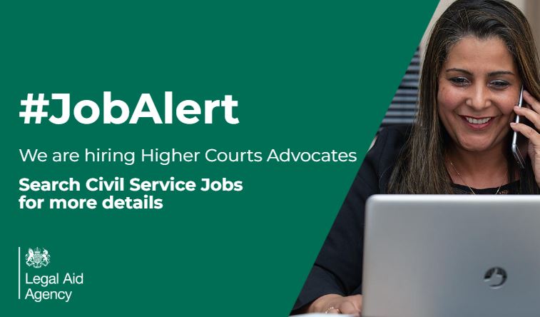 We are recruiting Higher Courts Advocates to be based in Darlington. See job advert 👇 ow.ly/cN1850R7u34 Closing date: 11:55pm on Monday 22 April 2024 #recruitment #legalaid #law