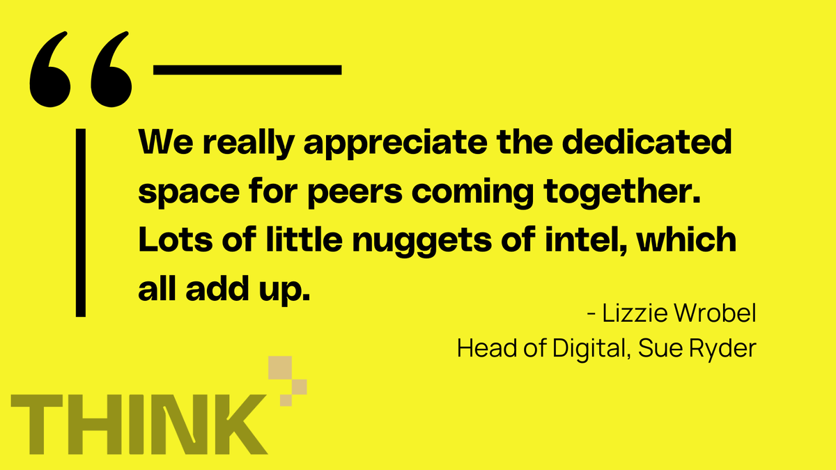 Lizzie Wrobel is @Sue_Ryder's Head of Digital, who've just renewed their seats on our peer-to-peer Digital Forum for charity professionals. If you'd like to know more about the forum, get in touch with @Rusty_Steed or @InnovationMatt, or visit bit.ly/DigitalForum24