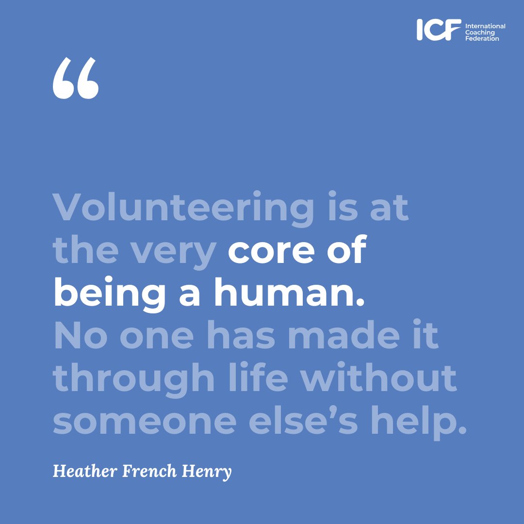 Merci. Gracias. Danke. Grazie. Arigatō.  شكراً.  धन्यवाद. Siyabonga. Thank you. 🫶 Join us in celebrating our dedicated ICF volunteers during #VolunteerAppreciationWeek.  Let's kick it off by tagging, sharing, or shouting out a volunteer who has impacted you!