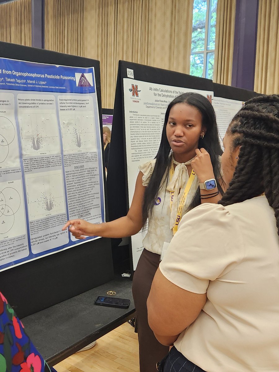 LECORLSU's tweet photo. Our LECOR undergraduates, Zaneta Ogunmola, Courtney Price, and Colette Rainey, did an AMAZING job presenting their research at LSU Discover Day 2024! Well done, team. #LECOR, #LSU, #LSUSVM, #OneHealth, #LSUDiscoverDay https://t.co/cTP59MlTzO