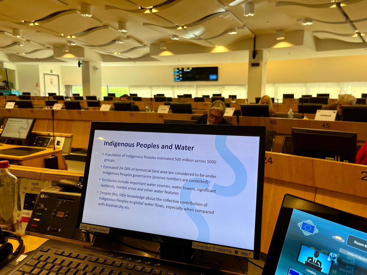 💡 👉3rd panel of @EU_EESC hearing on #WaterPolitics stressed that external institutions must learn how to support indigenous peoples to take on their water-related responsibilities, e.g. to increase presence of non-indigenous water institutions in indigenous peoples' space.