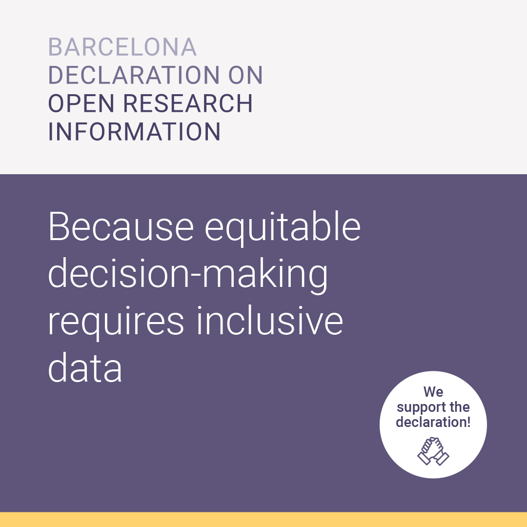 DOAB supports the #BarcelonaDeclaration on Open Research Information! You can find out about it here: barcelona-declaration.org @BarcelonaDORI #oabooks