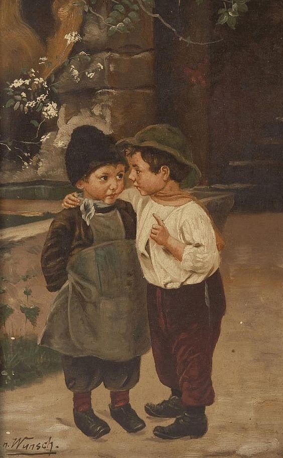 Important secret.  Marie Wunsch (1862-1898), Austrian artist.  Wood, oil.  32 x 22 cm. Private collection

#artist #painting #the19thcenturyart #art #ArtliveAndBeauty #paintingoftheday
