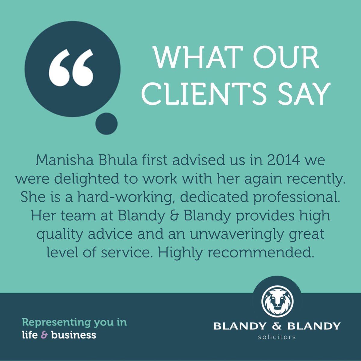 Well done to partner Manisha Bhula, in our Residential Property team in Wokingham, on this excellent feedback and five-star review kindly received from a client.

⭐⭐⭐⭐⭐

#clientfeedback #clientexperience