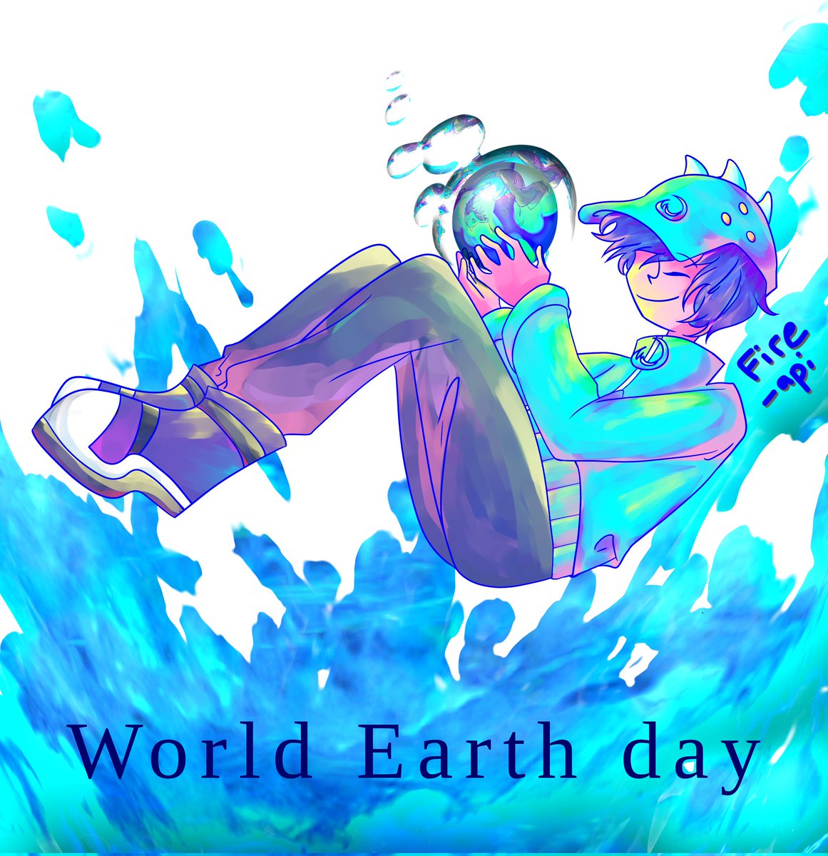 Happy world Earth day! #BoBoiBoy #BoBoiBoyFanart #boboiboyair #airselangor #boboiboygalaxy #EarthDay2024