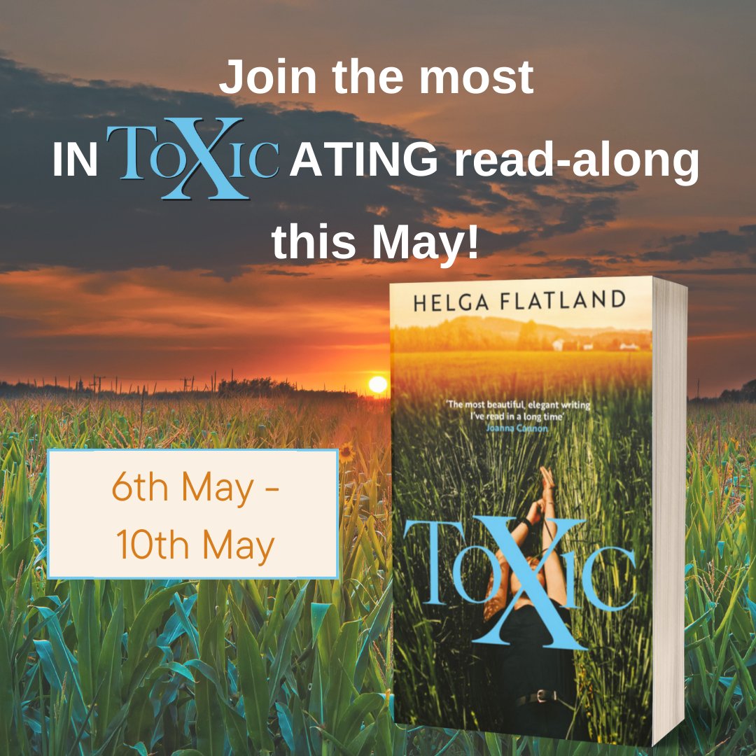 ✨ Be a part of our inTOXICating #ReadAlong ✨

Running from 6th - 10th May.
#UK, #USA & #Canada readers welcome!
Digital only.

#Toxic @helgaflatland t Matt Bagguley

Sign up today:
bit.ly/3Jsz9ZC

#eBook #BookTwitter #BooksWorthReading #BookClub