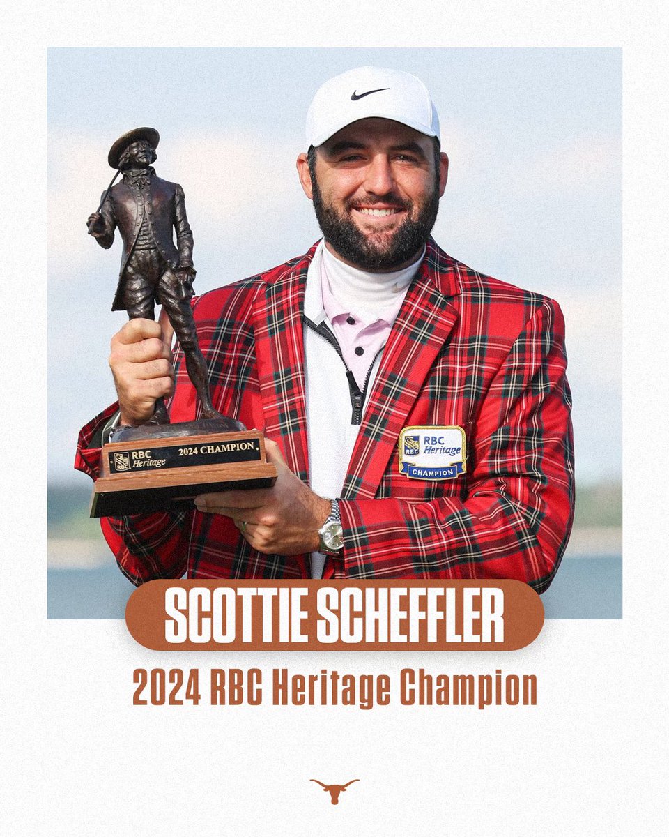 Another week, another win 🤘 Scottie Scheffler | @RBC_Heritage