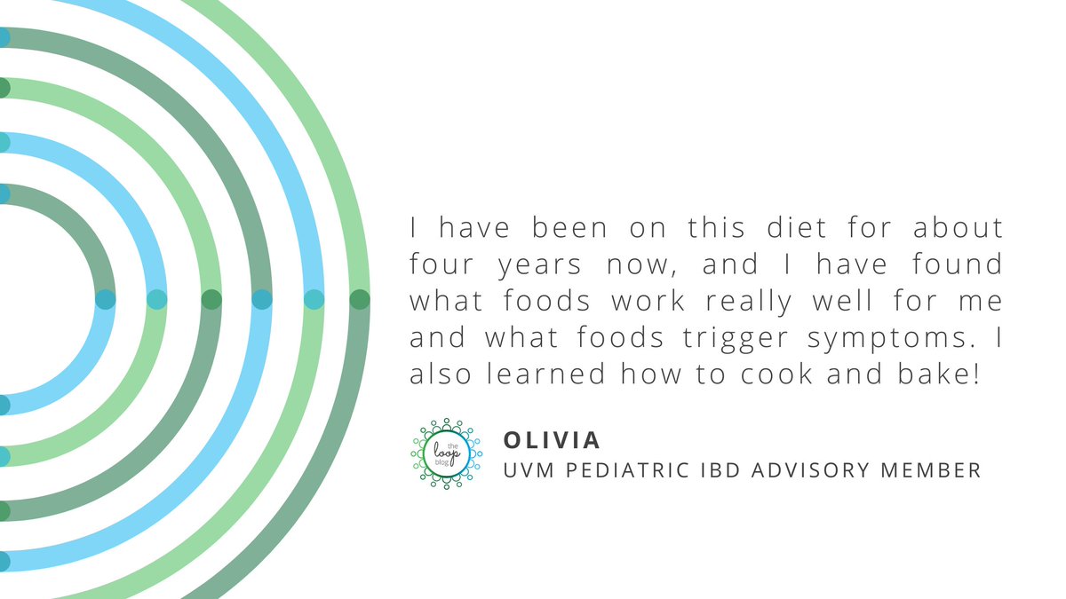 Get #InTheLOOP with Olivia's story about using the Specific Carbohydrate Diet to help manage her IBD symptoms 💚 💙 improvecarenow.org/olivia_s_journ… #ImproveCareNow #Blog #NewPost #SCD #StoriesMatter