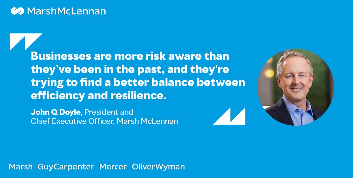 Falak1107's tweet photo. Amid mounting uncertainty, we deliver the strategies our clients need to thrive. CEO John Doyle joined @BloombergTV to discuss the strong demand for our #business, opportunity for #future growth and the broader #risks landscape. #leadership #insurance https://t.co/XeLS8qlh3h https://t.co/wyfuhnZqZw